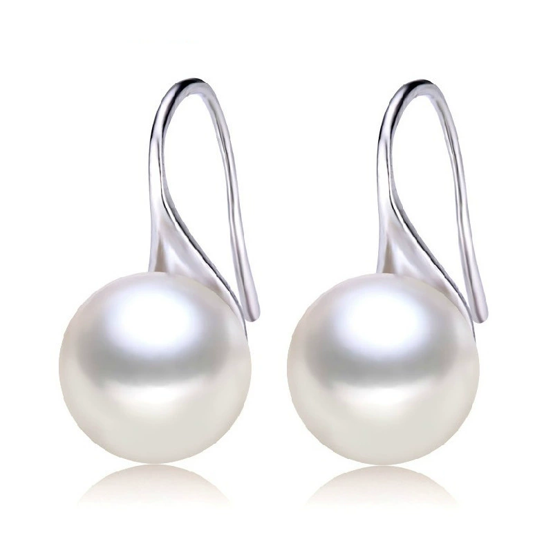 Ivory Glow Button Pearl Freshwater Pearl Earrings