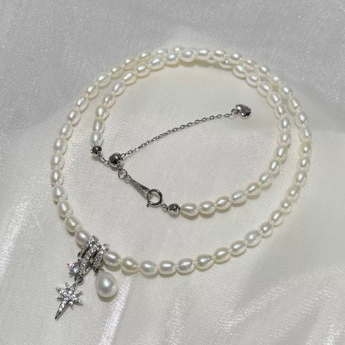 Timeless Bloom Freshwater Pearl Necklace – 5mm
