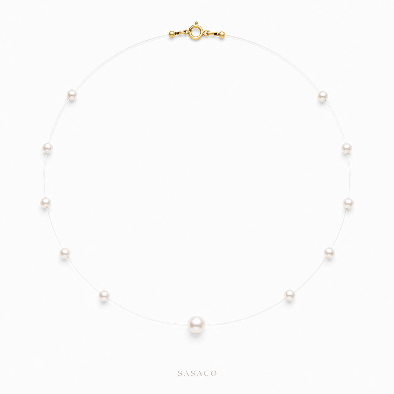 Baroque Pearl Hoop Collar Necklace - SASACO Pearl Jewellery