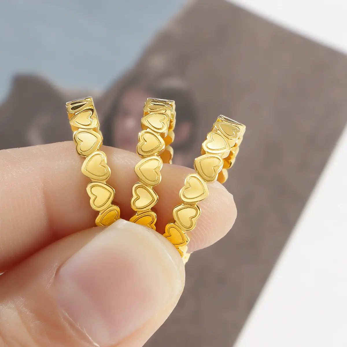Full Heart Band Ring