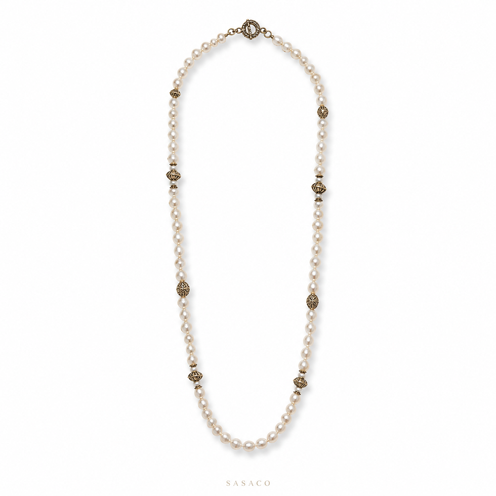 Hand-Wired Freshwater Pearl Pendant Necklace - SASACO Pearl Jewellery