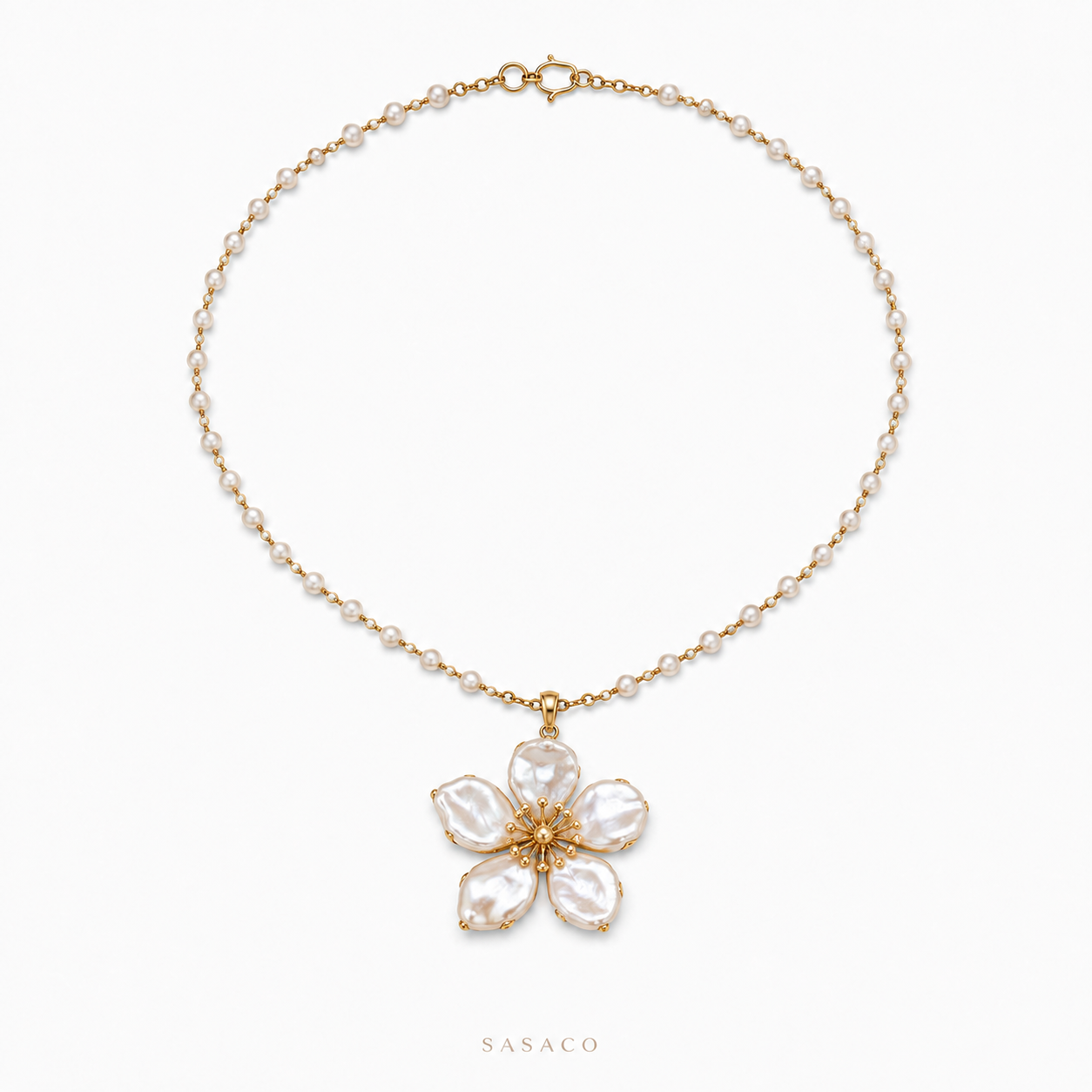 Hand-Knotted Natural Pearl Necklace - SASACO Pearl Jewellery