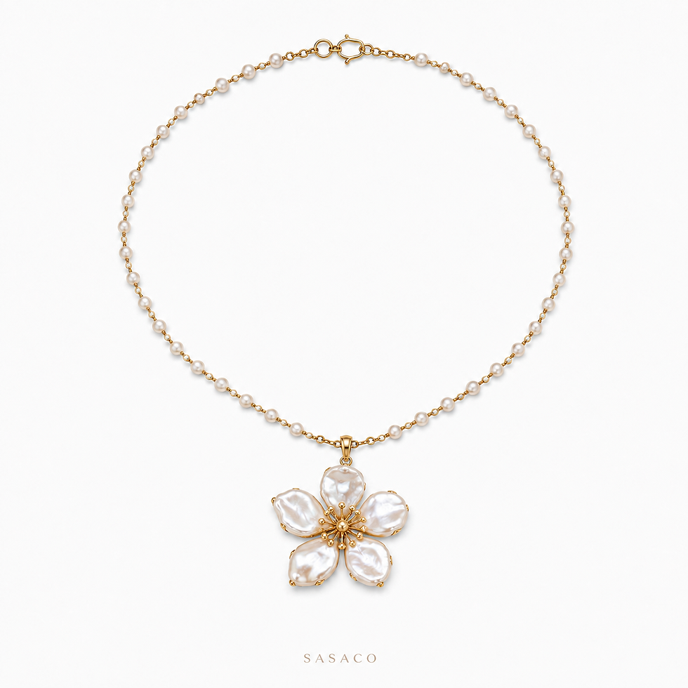 Hand-Knotted Natural Pearl Necklace - SASACO Pearl Jewellery
