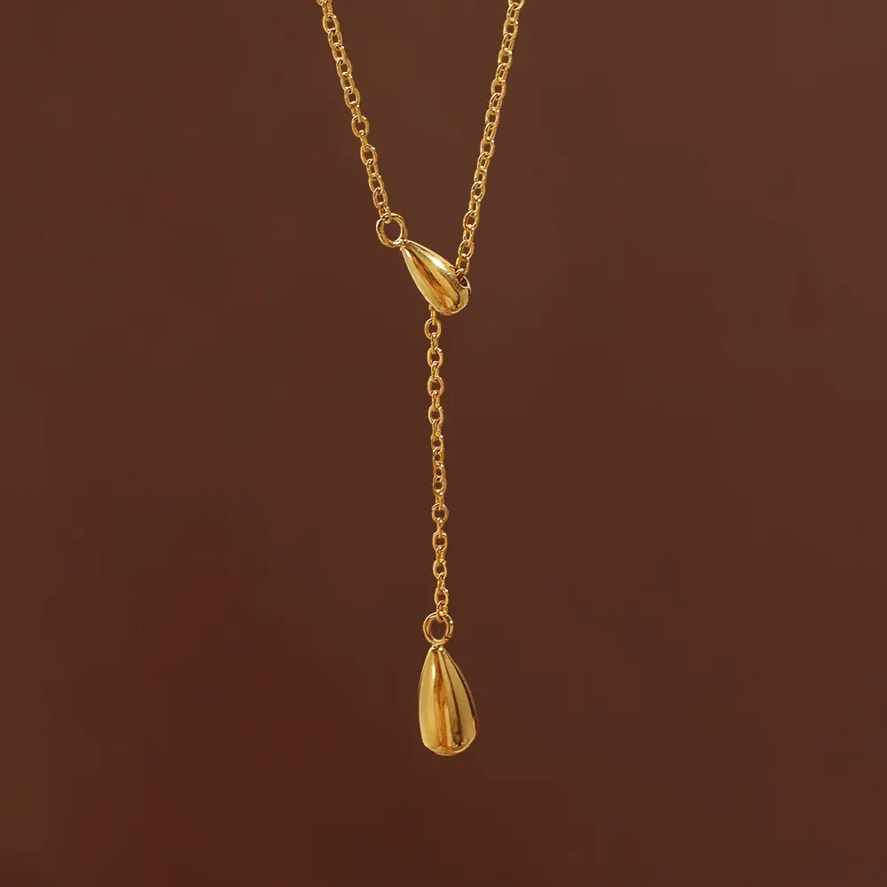 Adjustable Teardrop Necklace