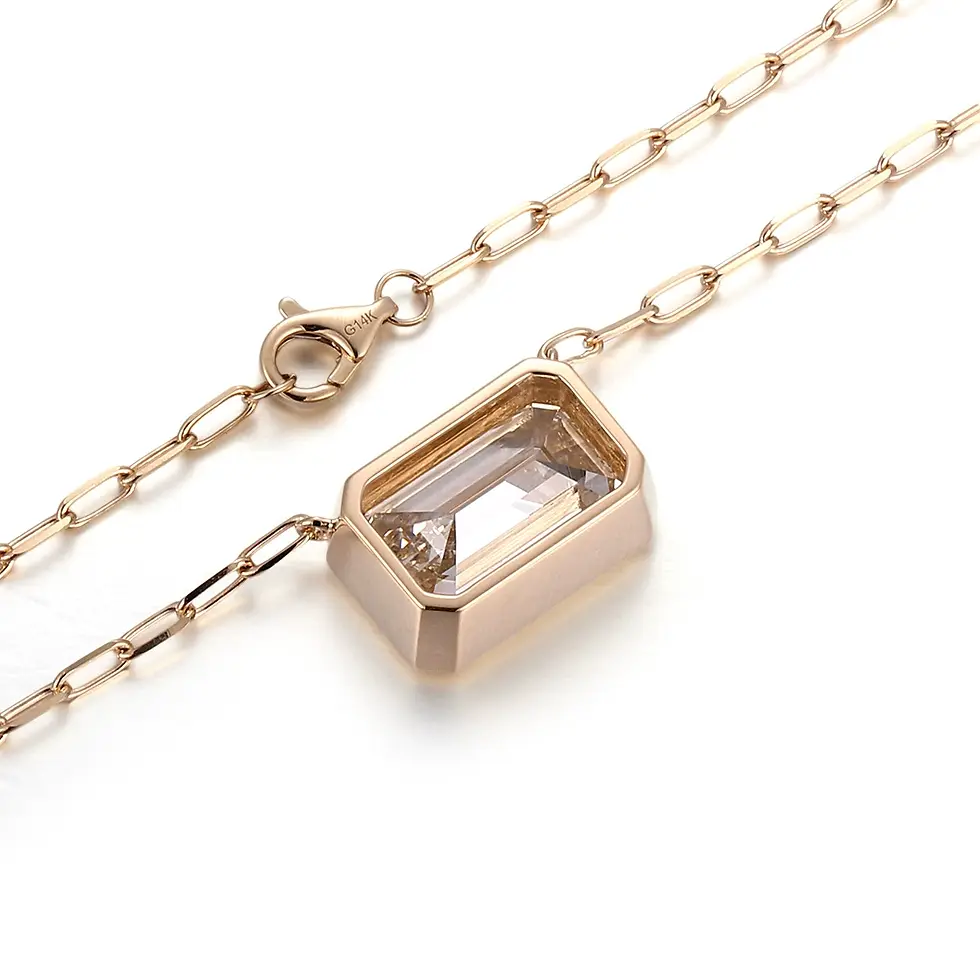 2ct DEF VVS Lab-Grown Diamond Necklace in 14K Gold