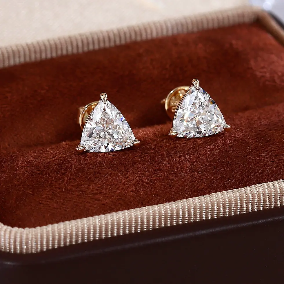 1.3ct Lab-Grown Diamond Stud Earrings in 14K Yellow Gold