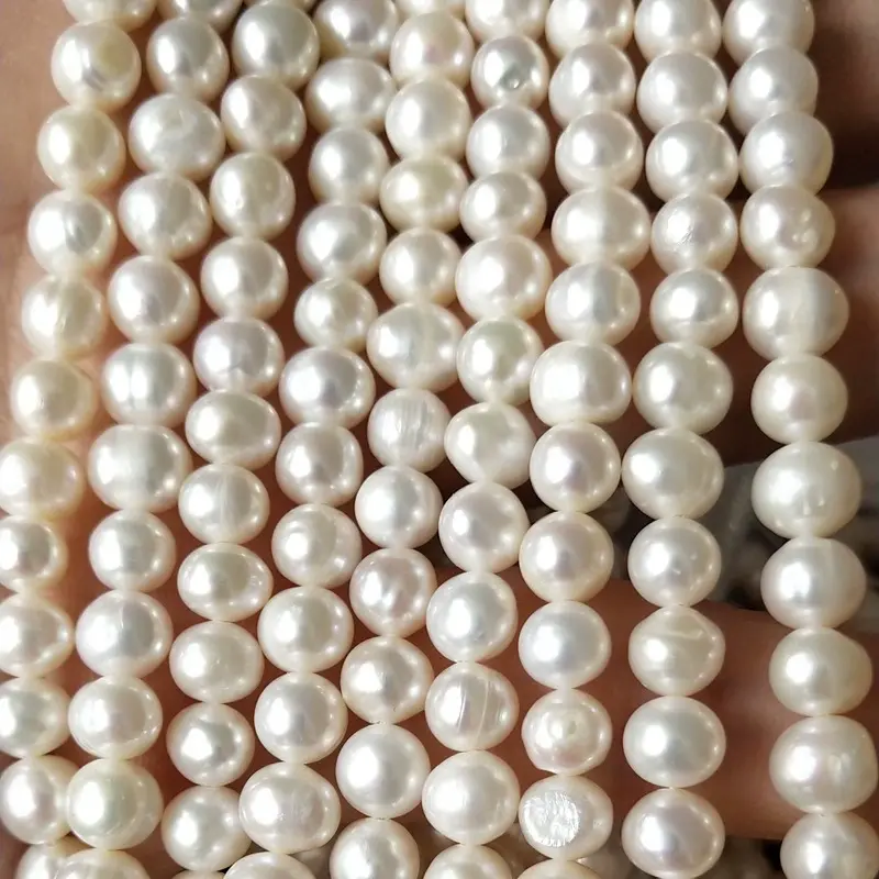 Ivory Glow Freshwater Pearl Necklace – 5mm