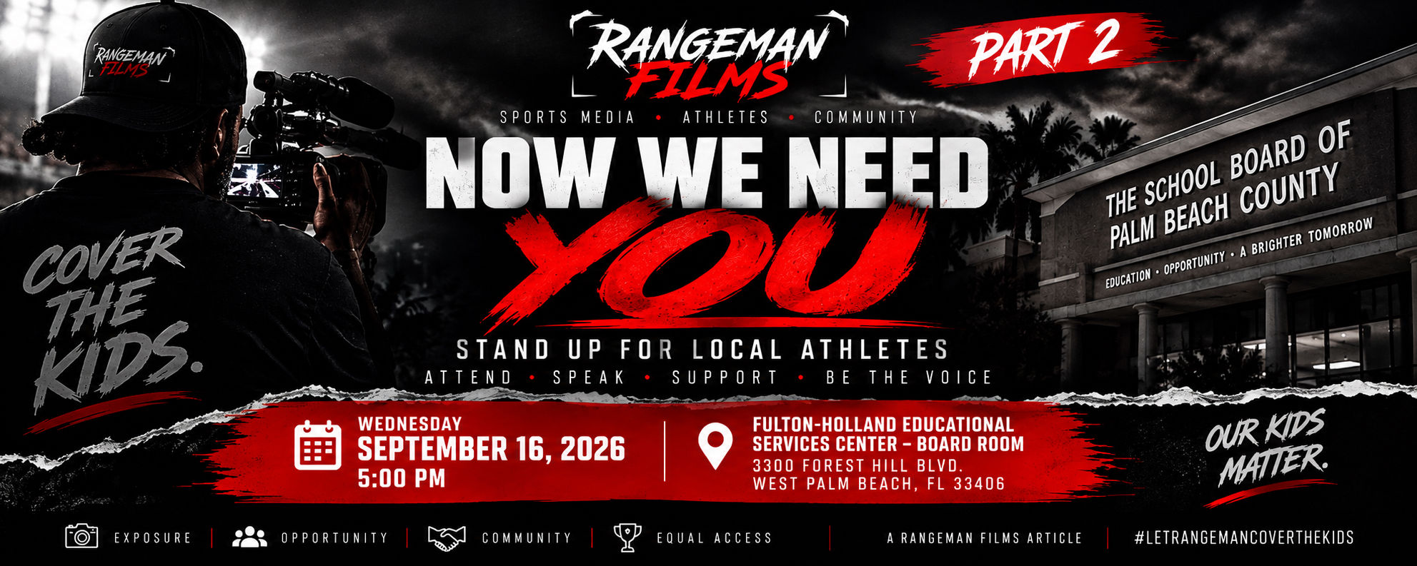 Now We Need You: Rangeman Films Calls on the Community to Stand Up for Local Athletes