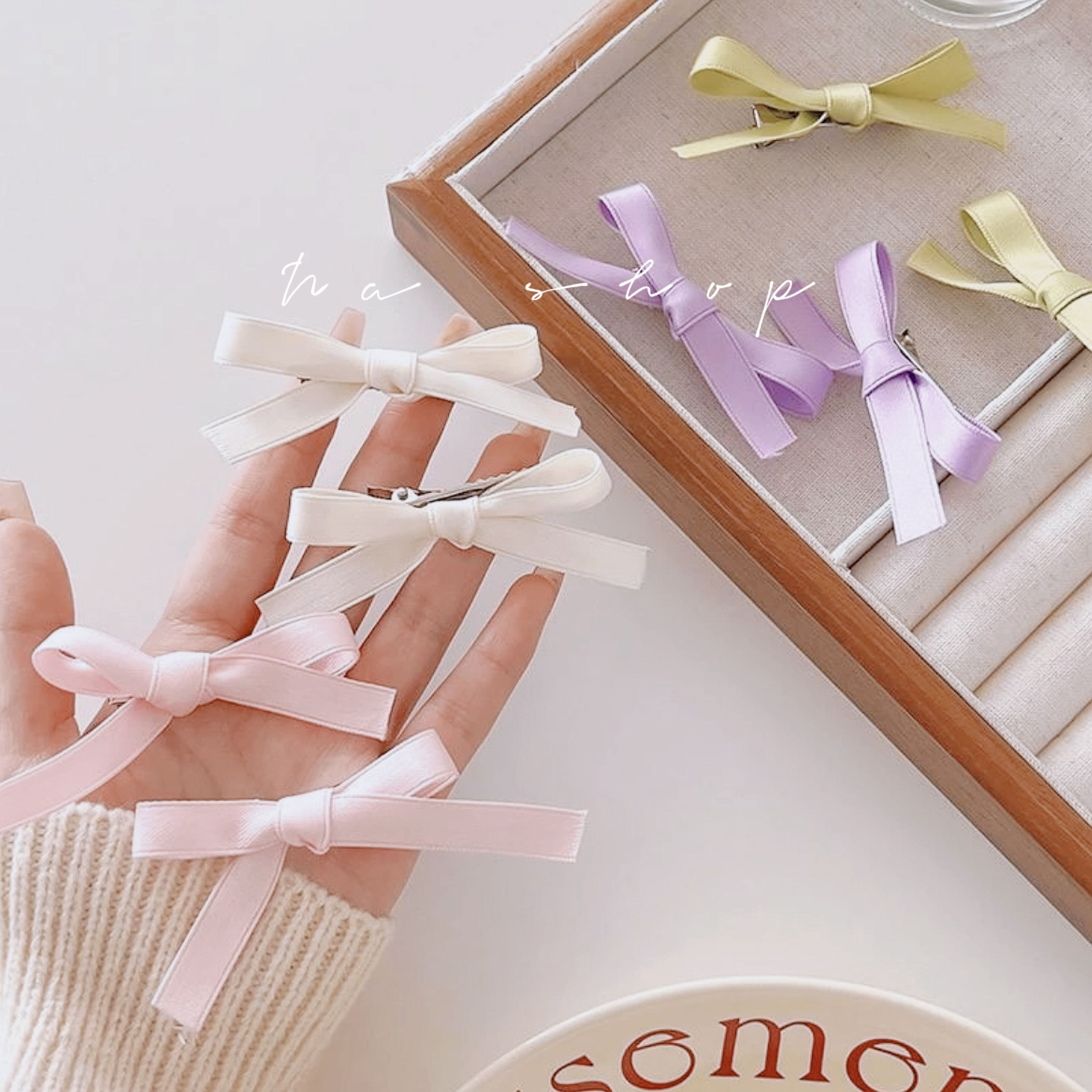 🤍芭蕾風蝴蝶結髮夾（1個入）