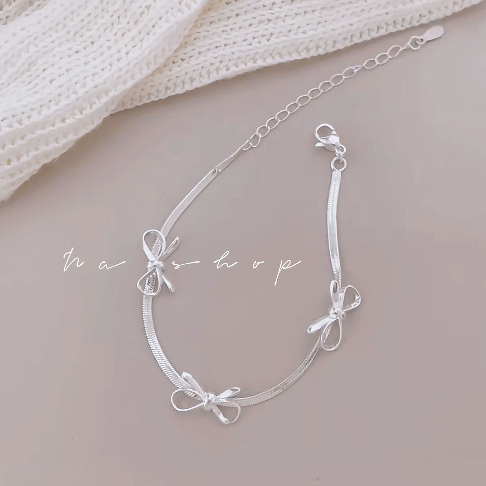 サムネイル： 🤍純銀蝴蝶結鎖骨鏈 / 手鍊
