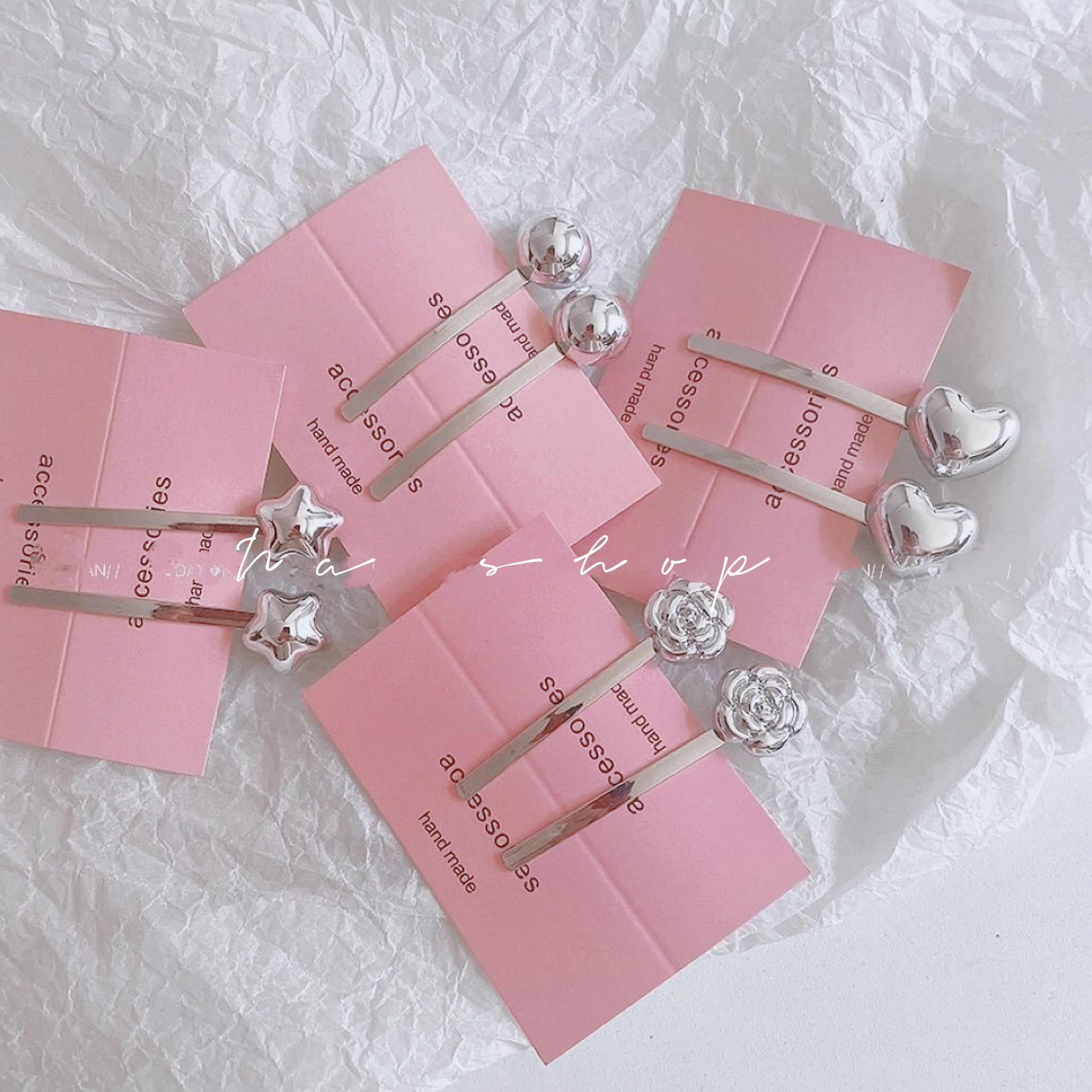 🤍金屬一字夾（兩入）