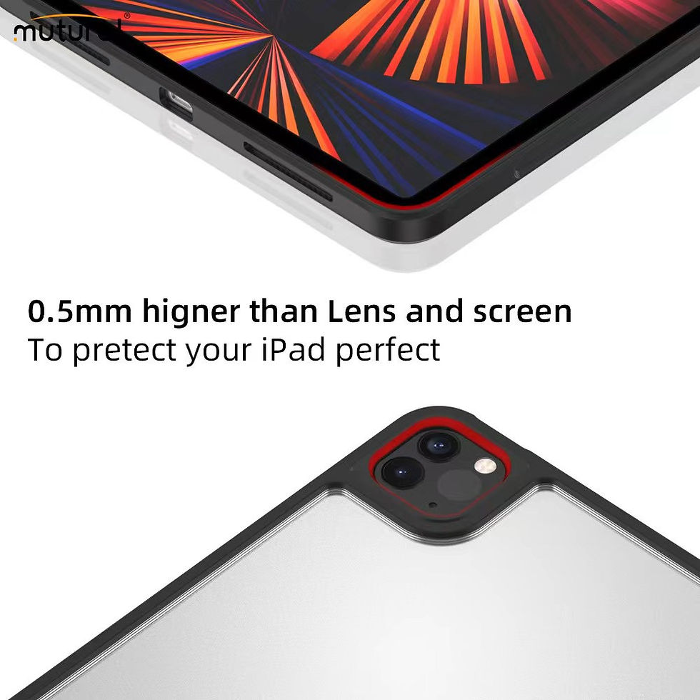 ภาพขนาดย่อ: เคสไอแพด Case iPad Air4 Air5 Pro11 Mutural Cushion ไม่มีฝาพับ ไม่มีรางปากกา หลังใส