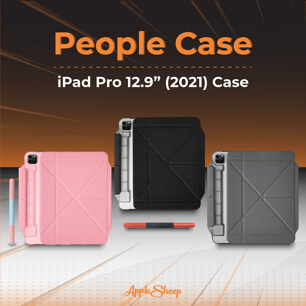 ภาพขนาดย่อ: เคสไอแพดโปร 12.9 เจน5 Case iPad Pro 12.9 Gen 5 2021 สีดำ ชมพู เทา