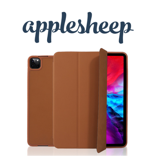 ภาพขนาดย่อ: เคส iPad Pro11 2020 gen2 ราคาถูก สีน้ำตาล หน้าปก ด้านหลัง มีฟังก์ชั่น Auto Wakeup/Sleep