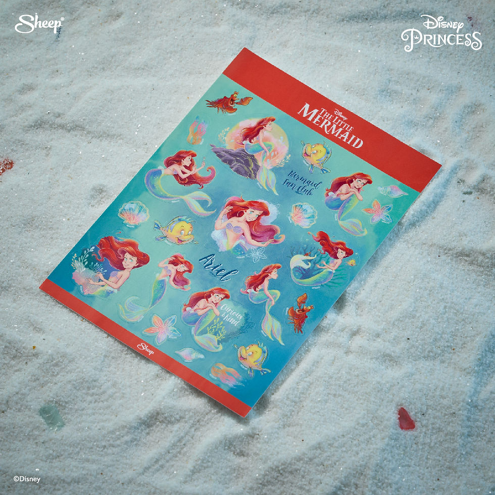 ภาพขนาดย่อ: Sticker Ariel The Little Mermaid สติ๊กเกอร์เจ้าหญิง Kids sticker