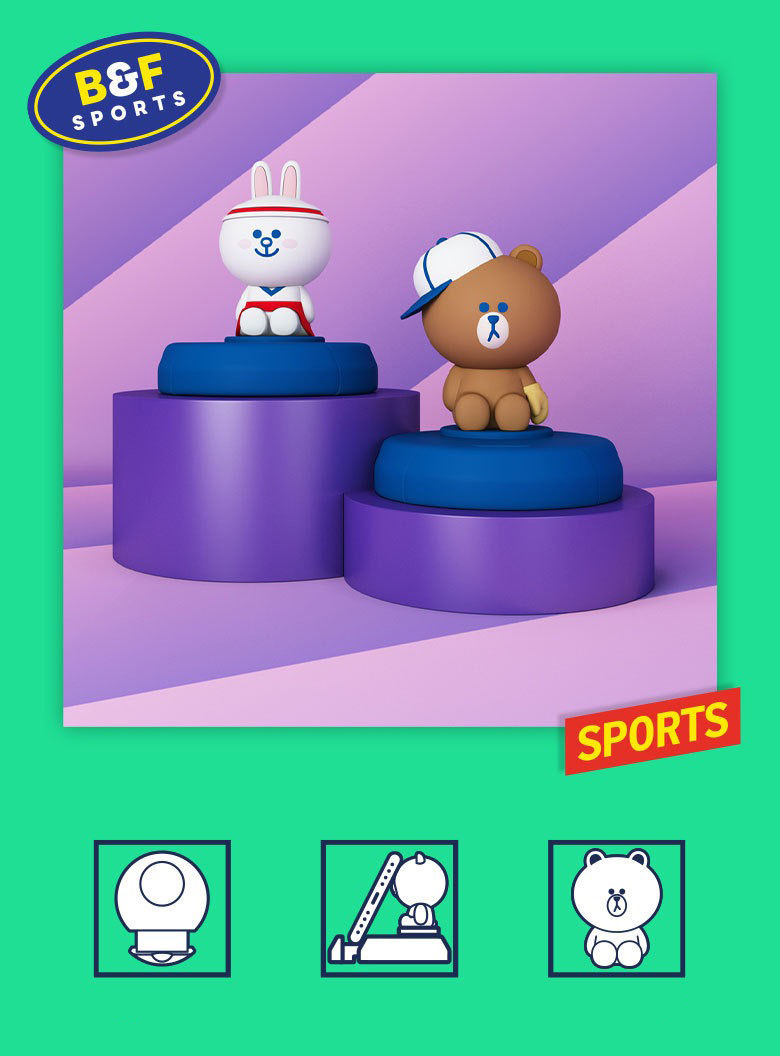 ภาพขนาดย่อ: Line Friends Mobile Stand iPhone 15