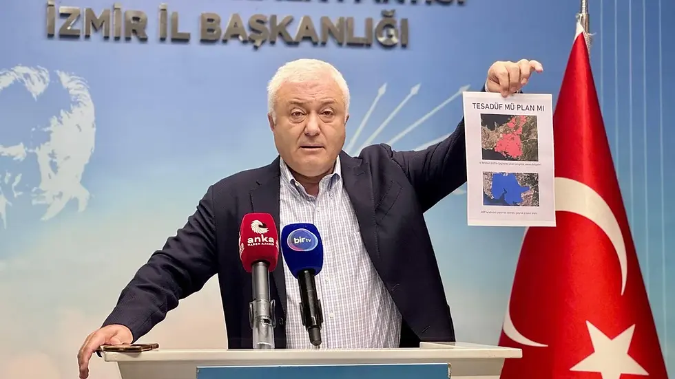 Tuncay Özkan, Yanan Alanı Çeşme Projesi’ne Benzetti: “Peşkeş mi Çekiliyor?”