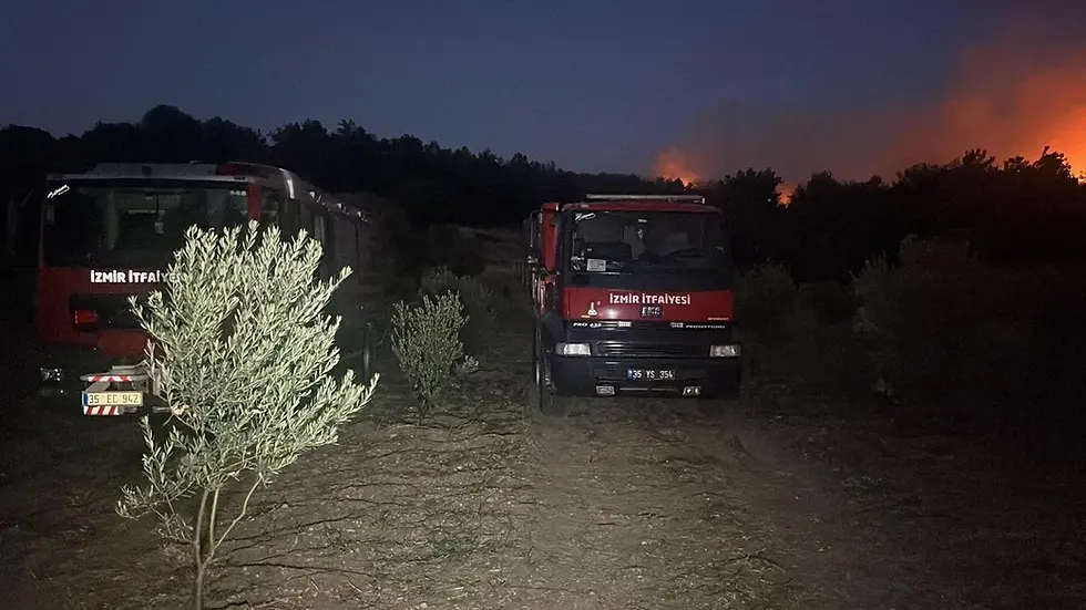 Urla Kuşçular’da Orman Yangını Kontrol Altına Alındı!