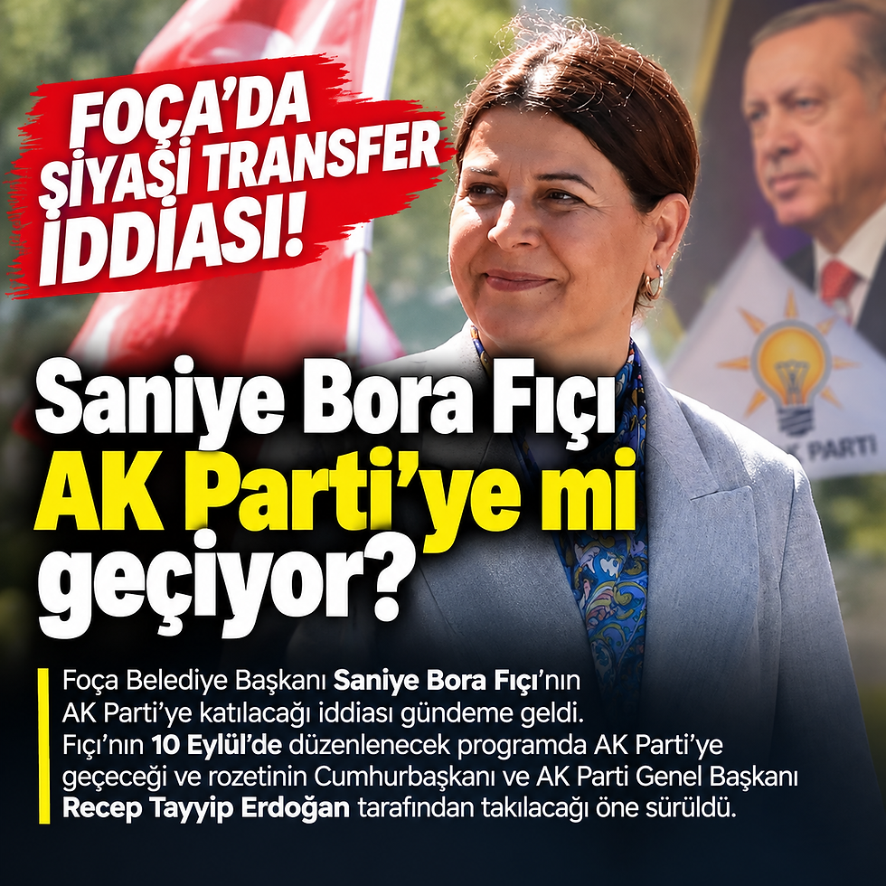 Foça’da siyasi transfer iddiası: Saniye Bora Fıçı AK Parti’ye mi geçiyor?