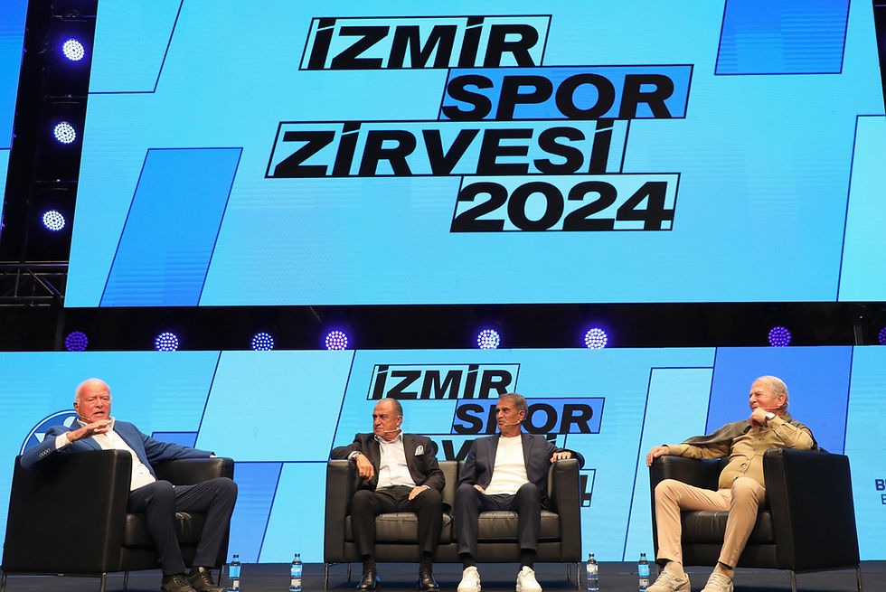 İzmir Spor Zirvesi’nde Efsane Buluşma: Terim, Denizli ve Güneş Futbolu Konuştu.