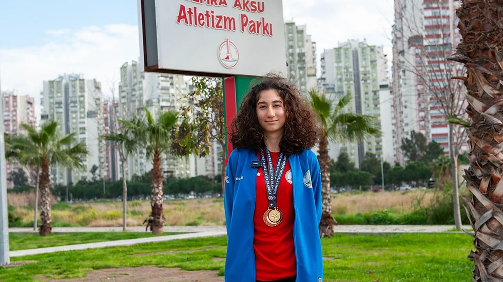Karşıyaka’nın genç atleti İrem Yolaçan Türkiye şampiyonu