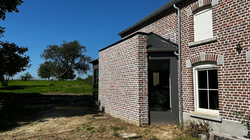 Transformation d'un garage en séjour cuisine ouvert sur le jardin