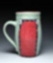 Red Tessallated Mug
