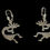 Thumbnail: .925 Sterling Silver Kokopelli Dangling Earrings