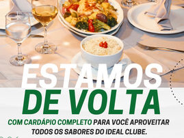 Restaurante retoma suas atividades com o cardápio completo