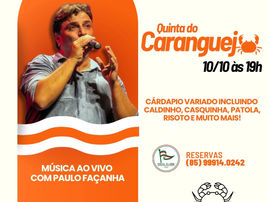 Quinta do caranguejo na varanda do Ideal