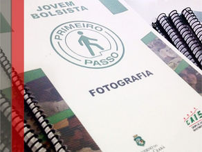 Material gráfico do projeto Primeiro Passo produzido pela Editora Vocábulo UM