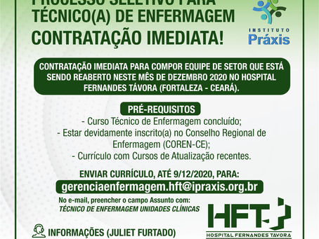 PROCESSO SELETIVO PARATÉCNICO(A) DE ENFERMAGEM