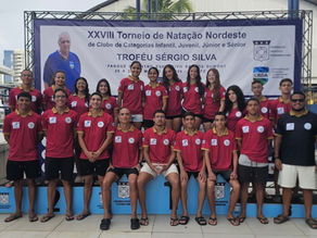 Equipe de natação idealina se destaca em competição em Recife