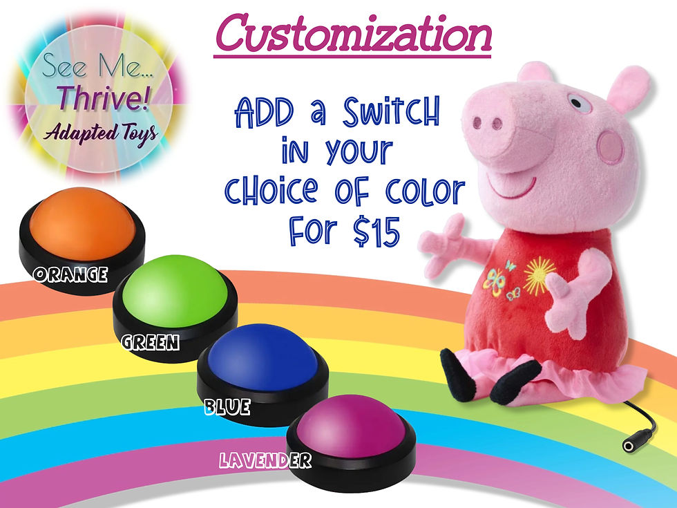 Thumbnail: Switch-adapted Peppa Giggles Plush