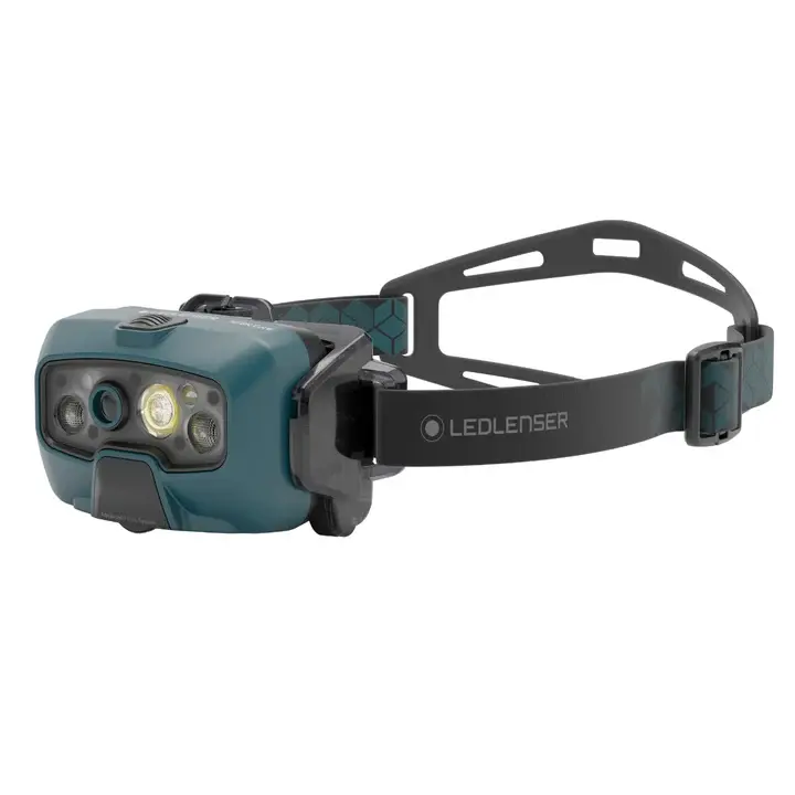 Rechargeable head torch front view