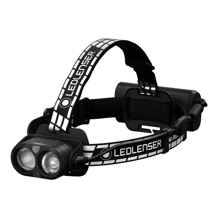 Head torch front view