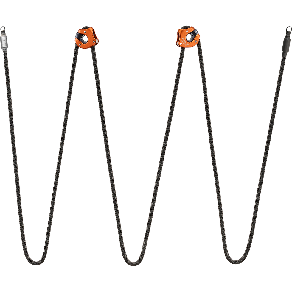 Thumbnail: Black rope with orange hardware