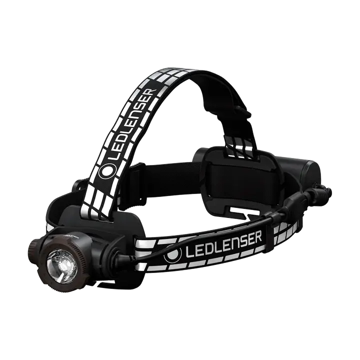 Head torch front view