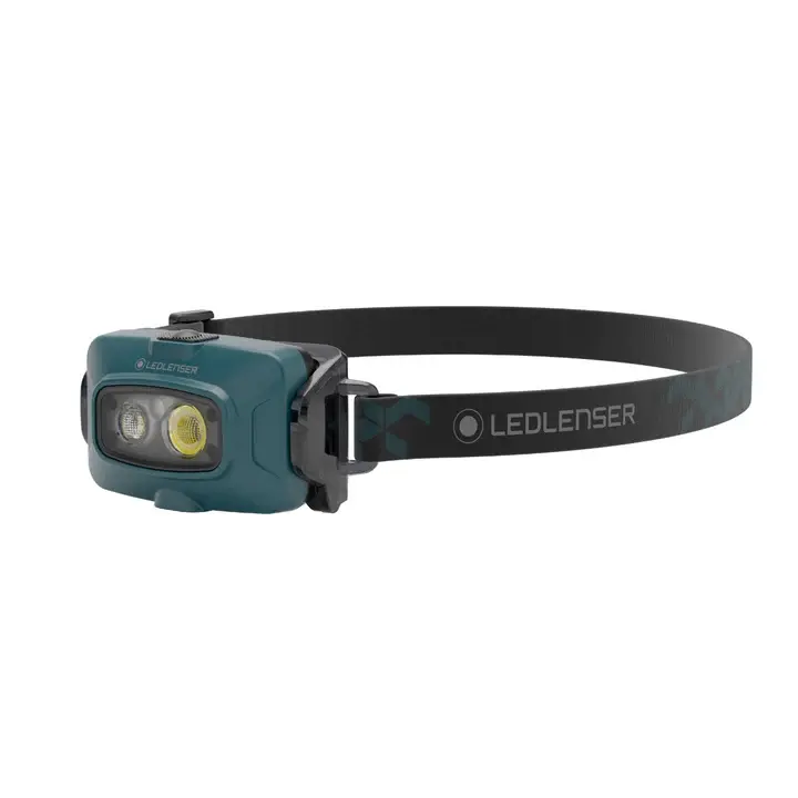 Rechargeable head torch front view