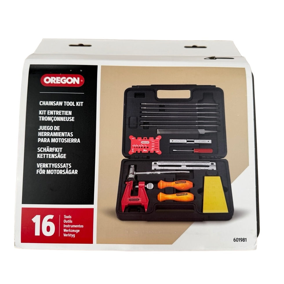 Thumbnail: Oregon Complete Premium Chainsaw Tool Kit, open