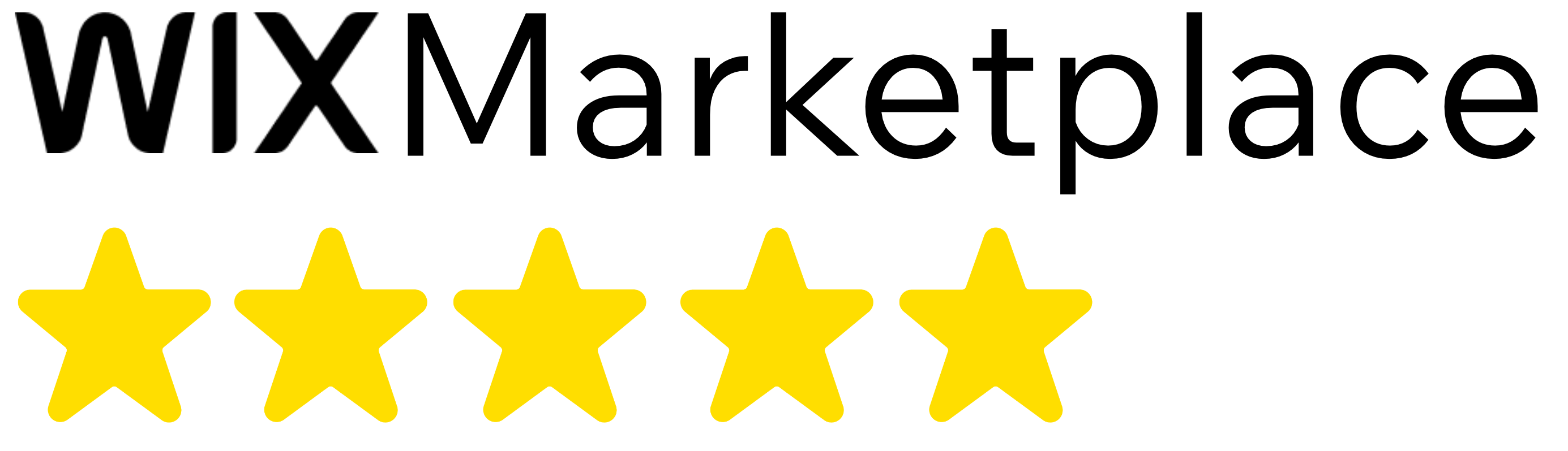 Wix Marketplace 5 star rating