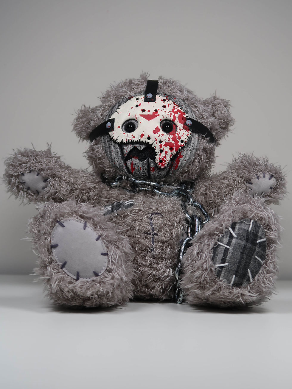 Thumbnail: Upcycled pumpkin Jason teddybear