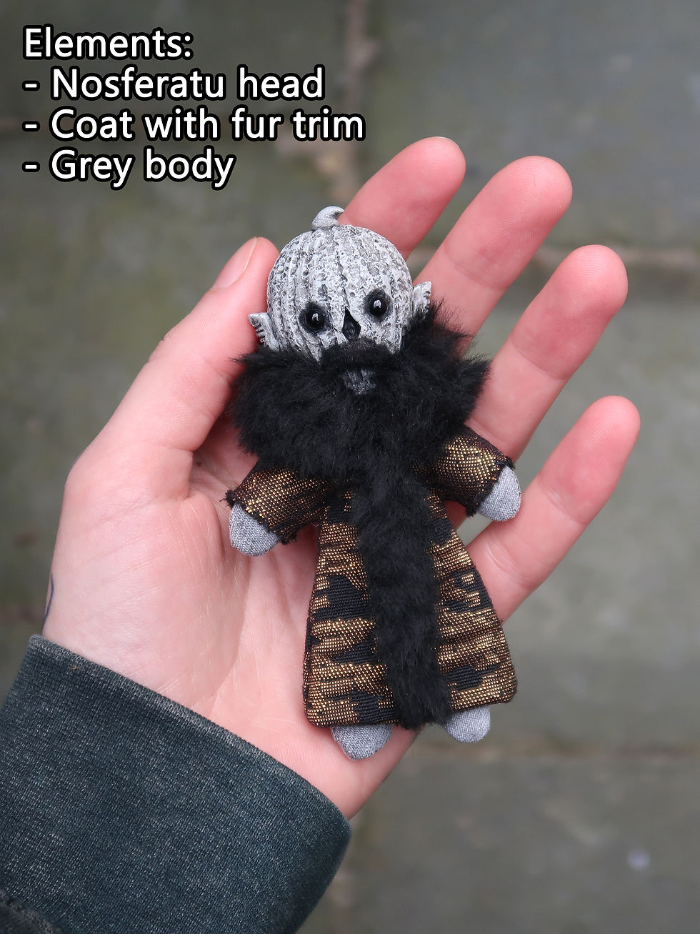 Thumbnail: Custom 4" mini pumpkin doll (email or insta DM to discuss before purchasing)