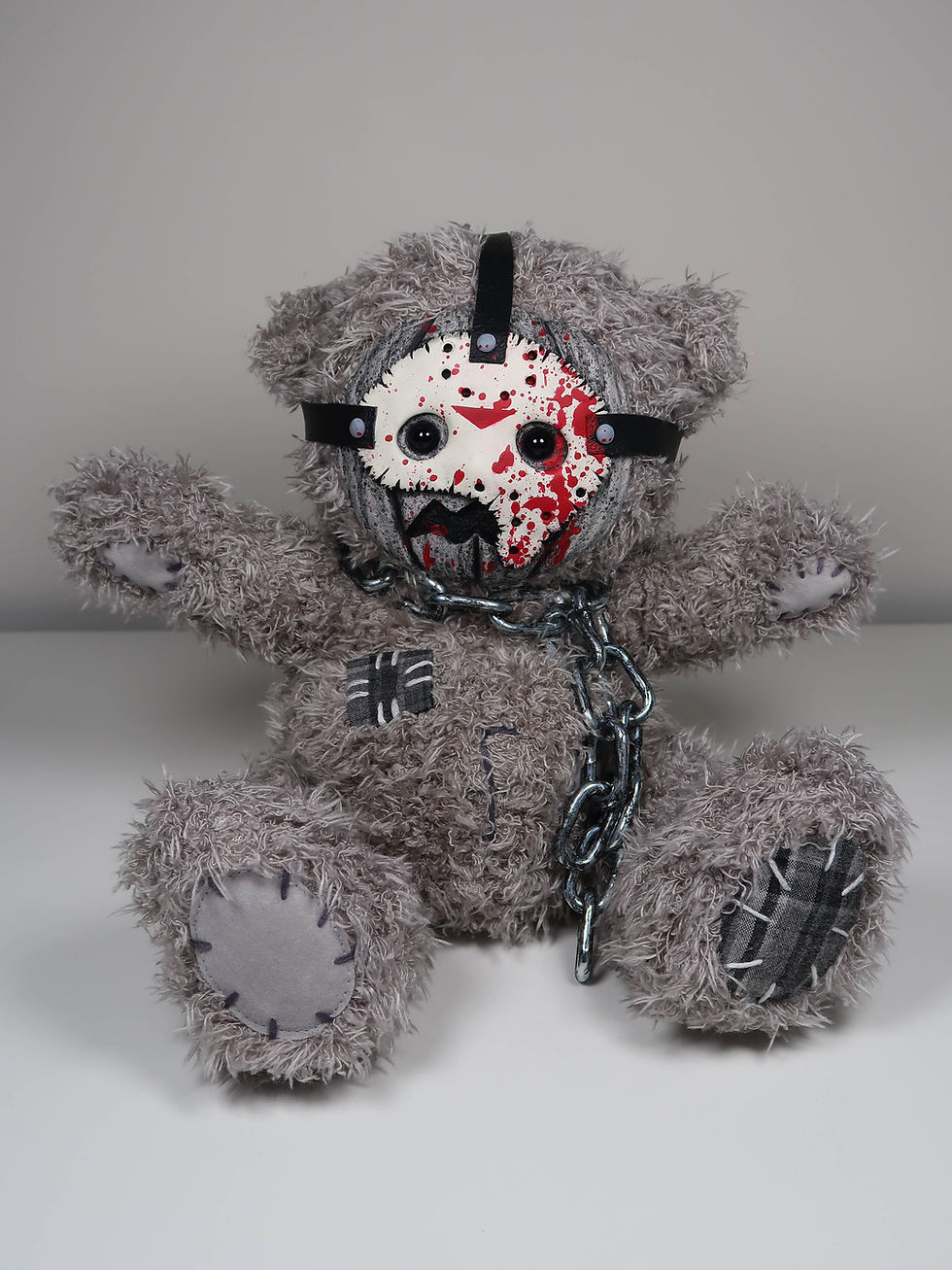 Thumbnail: Upcycled pumpkin Jason teddybear