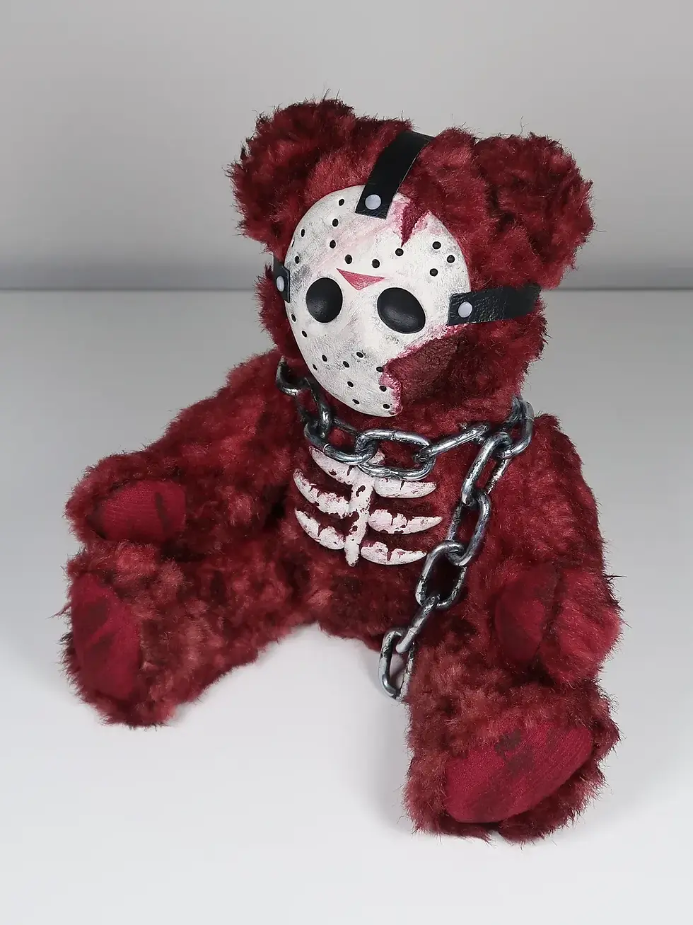 Thumbnail: Upcycled teddybear with Jason mask