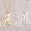 Miniature : Collier initial coeur