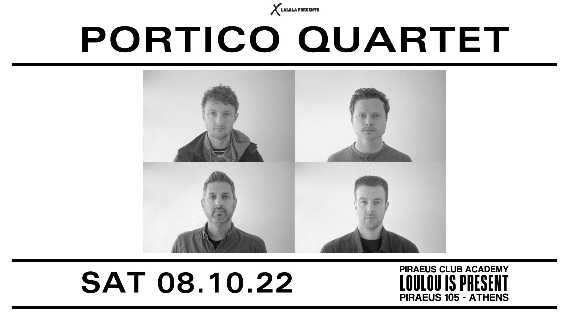 PORTICO QUARTET Piraeus Club Academy