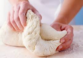 Stretching Pizza dough