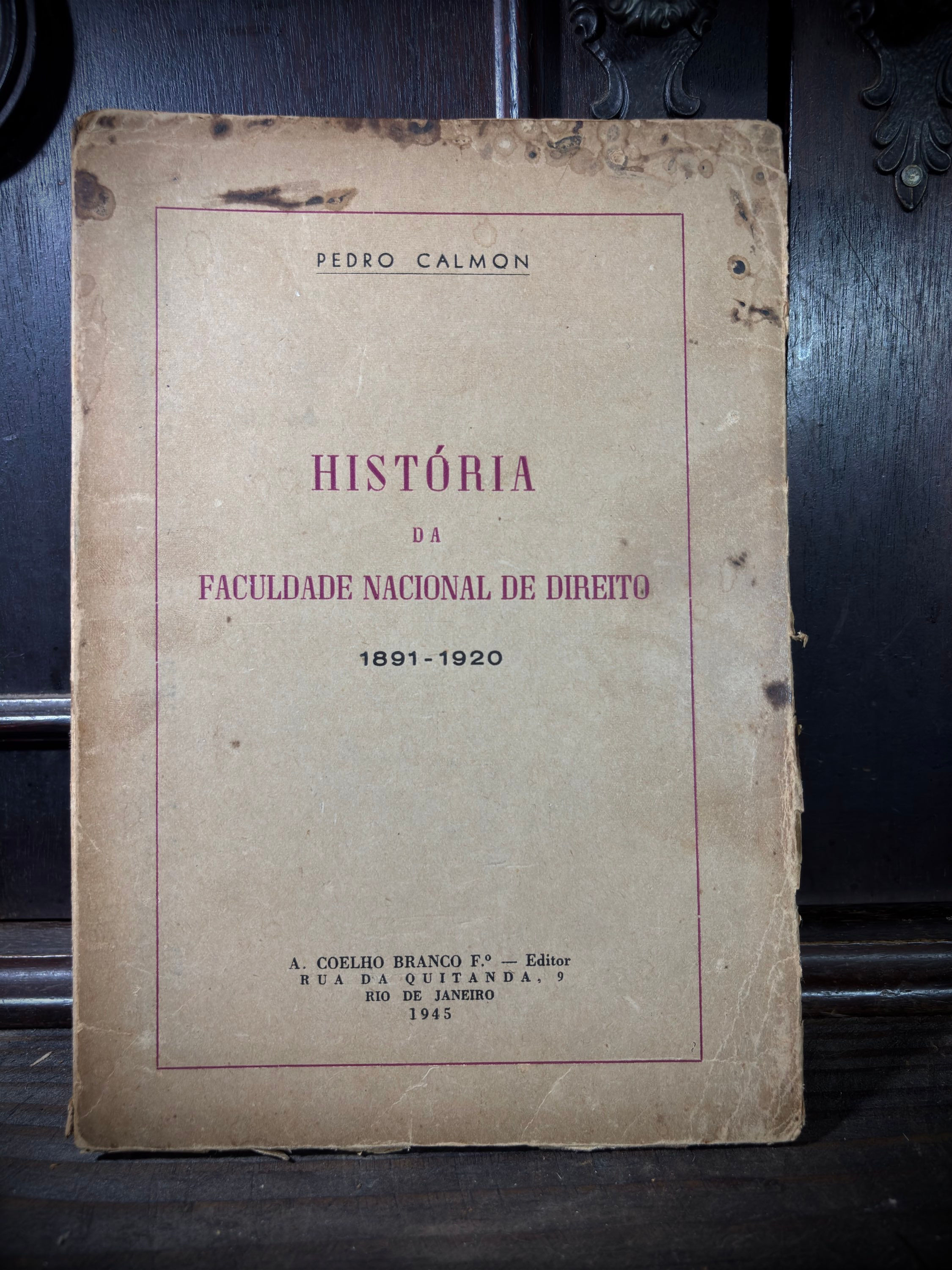 História da Faculdade Nacional de Direito (1891-1920)