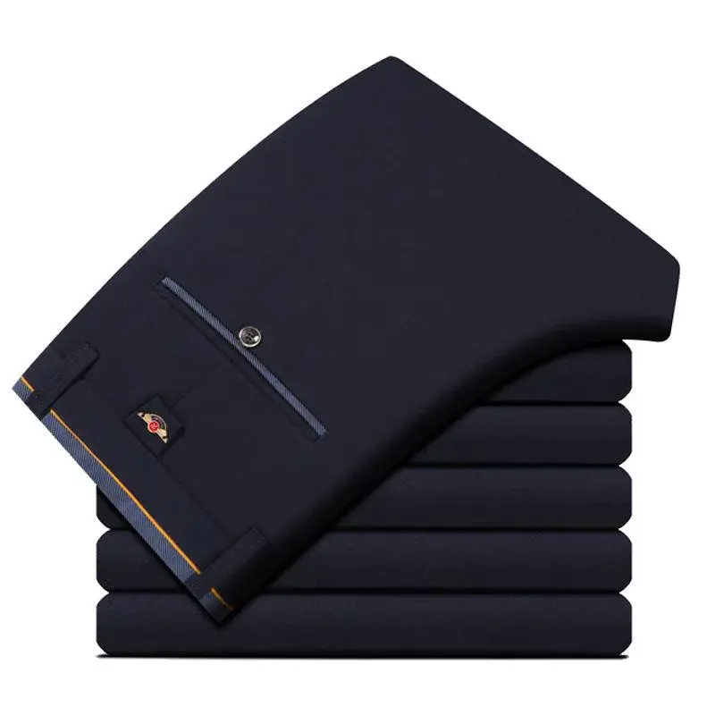 Miniatura: Calça Social Masculina Slim, Formal, Primavera/Verão/Outono